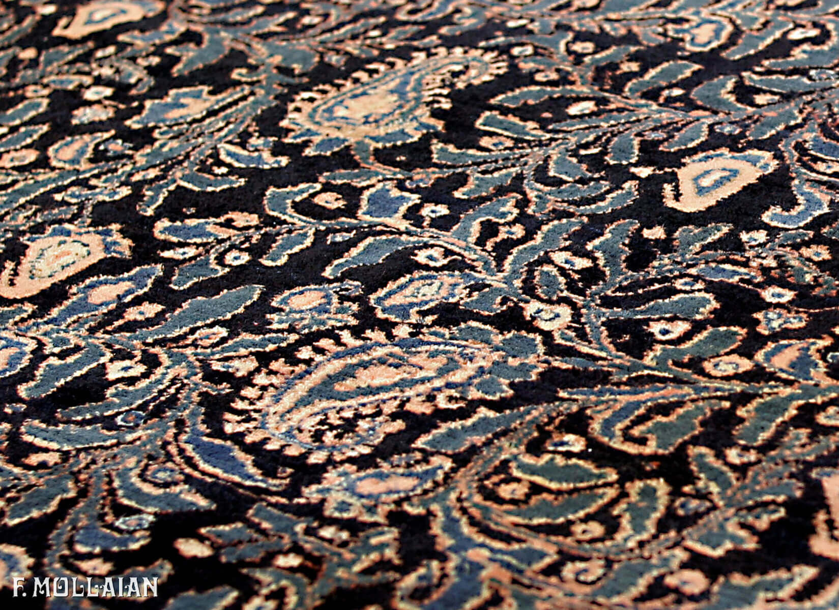 Antique Persian Warp Silk and Part Silk Senneh Rug n°:42923917